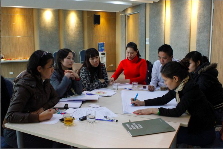 Doanh nghiệp học viên tham gia bài tập chiến lược